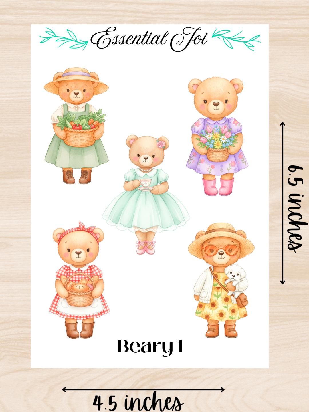Beary 1 Sticker Sheet