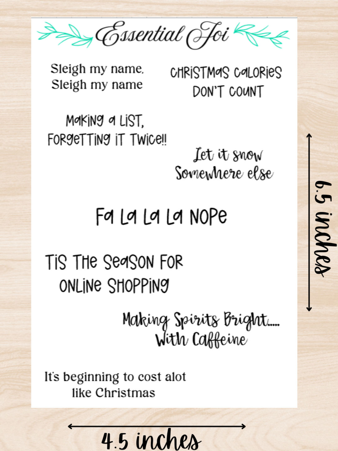 Christmas Quotes 1 Sticker Sheet