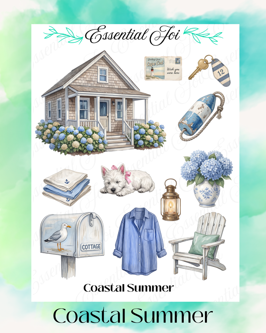 Coastal Summer Sticker Sheet