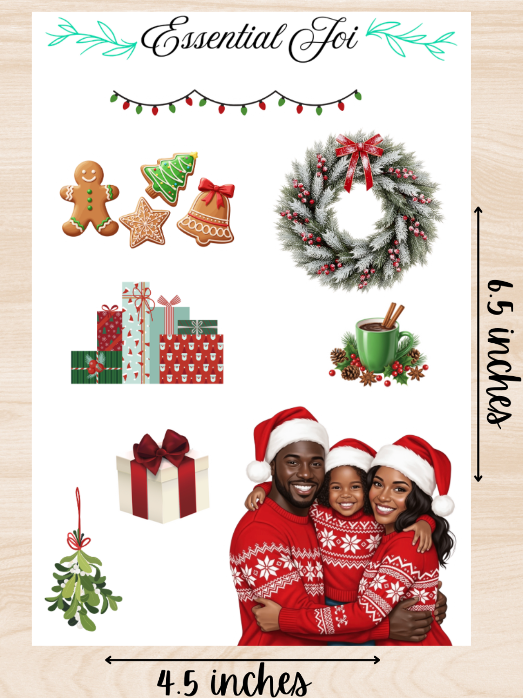 Festive Family Sticker Sheet