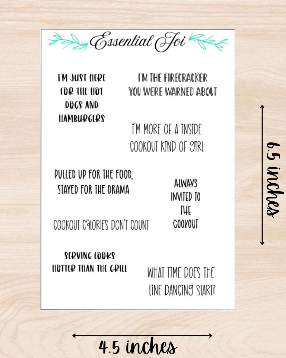 Cookout Sticker Sheet