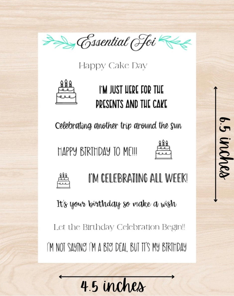 Happy Birthday Sticker Sheet