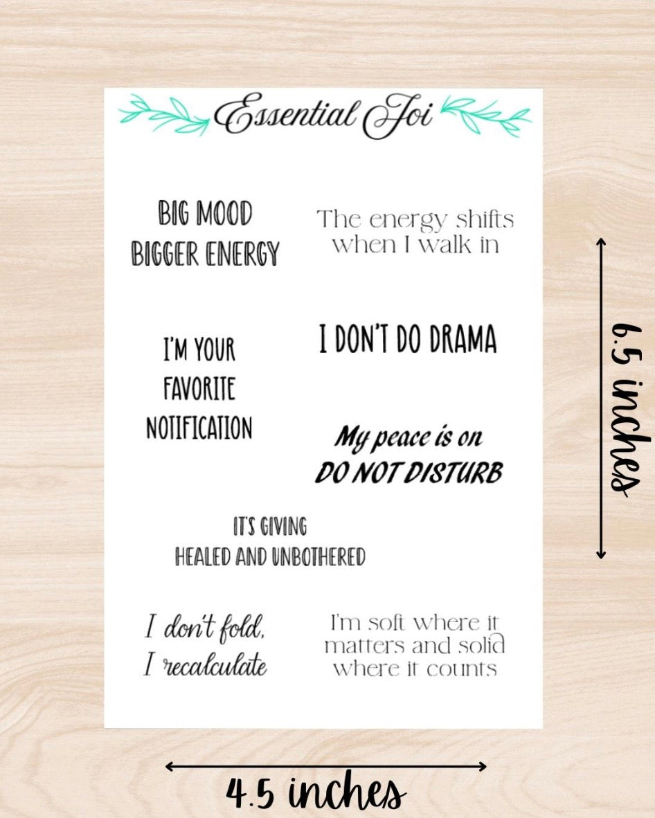 Vibe Check Sticker Sheet