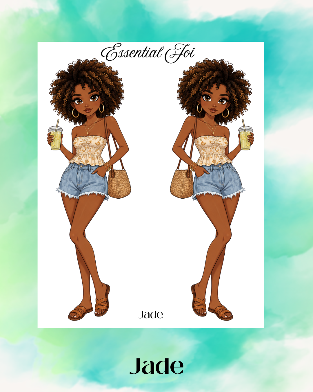 Jade Doll Sticker