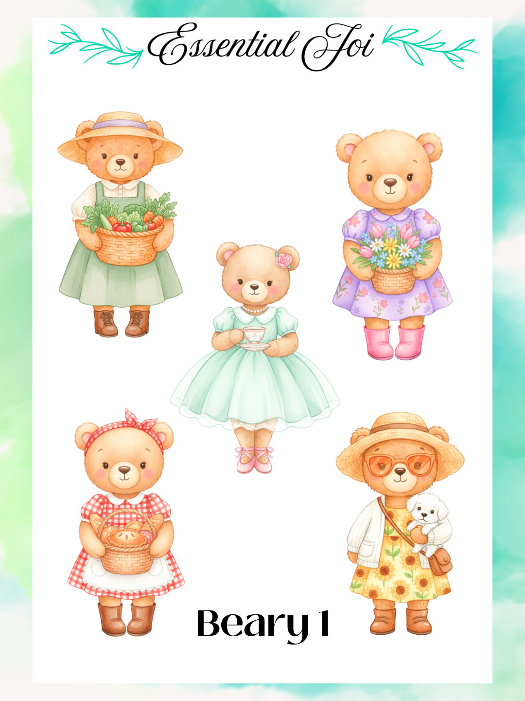 Beary 1 Sticker Sheet