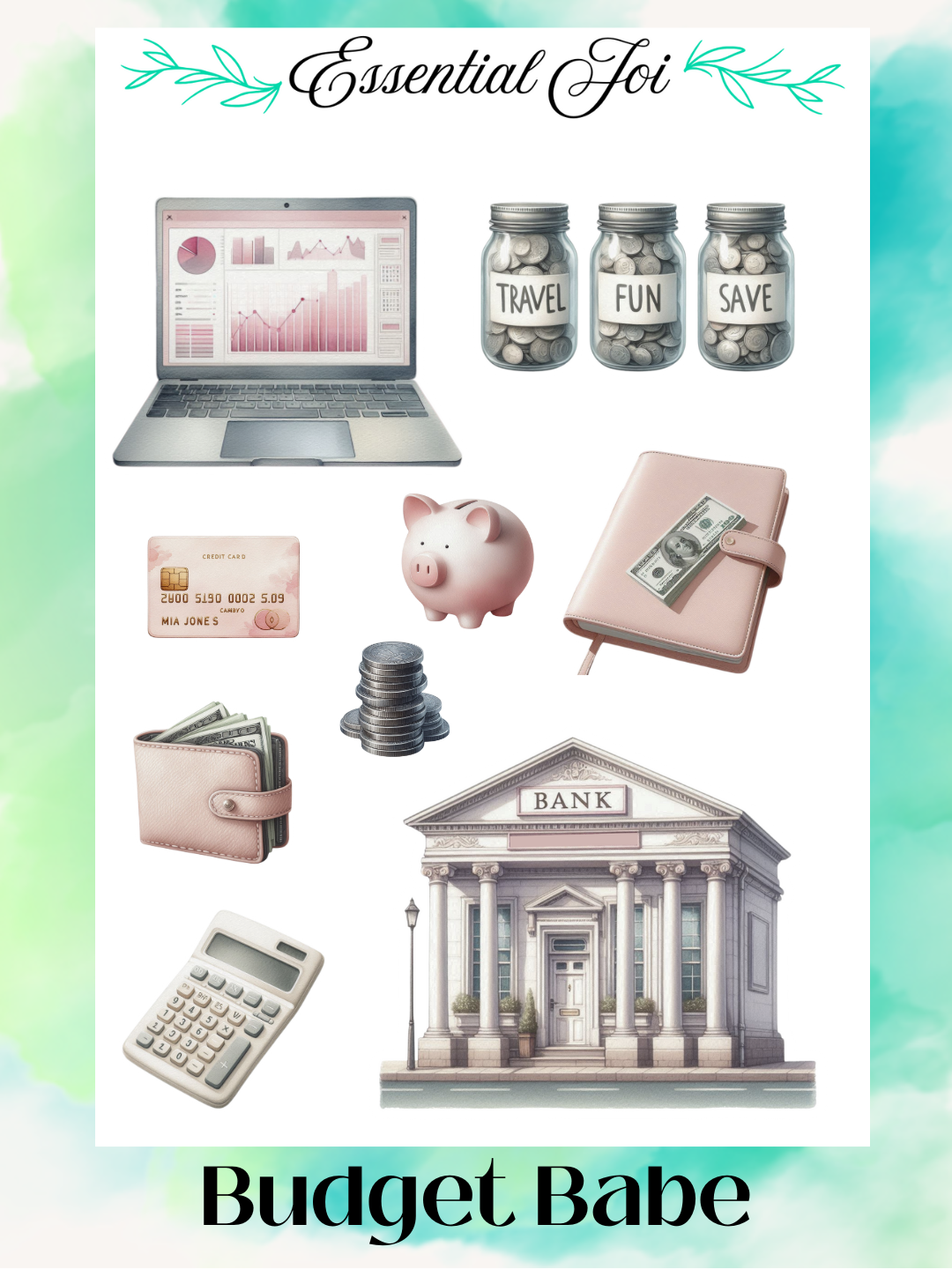 Budget Babe Decorative Sticker