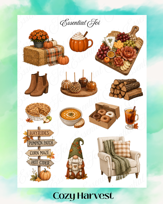 Cozy Harvest Sticker Sheet