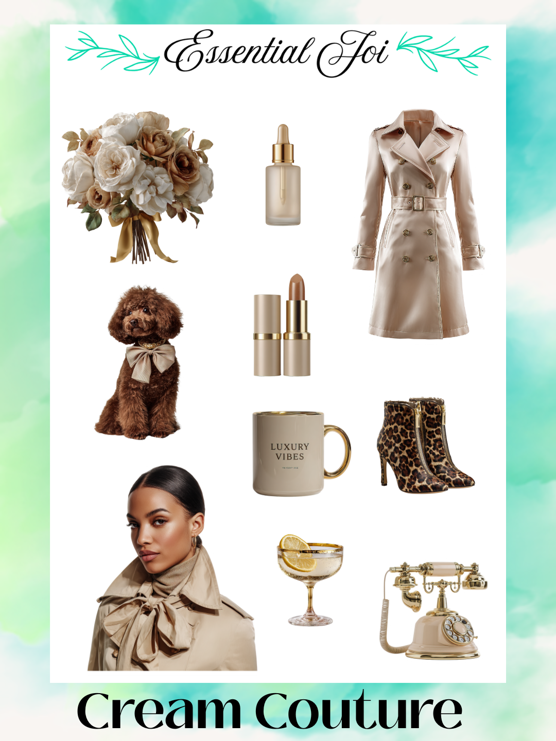 Cream Couture Sticker Sheet