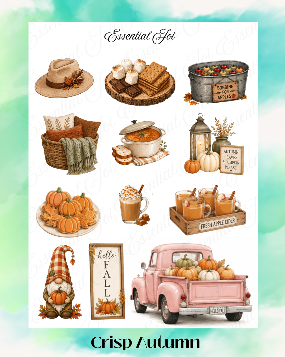 Crisp Autumn Sticker Sheet
