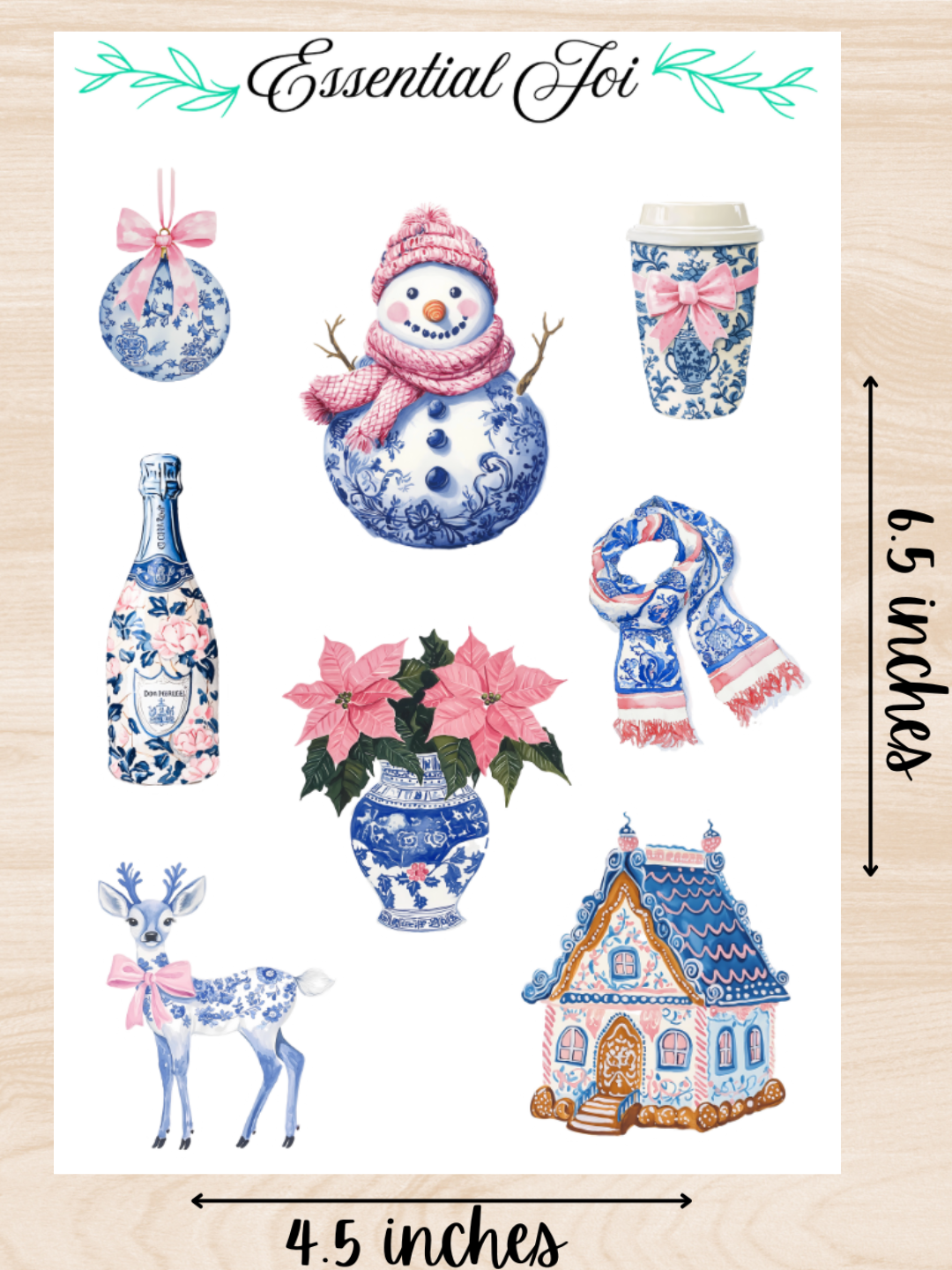 Frosted Fancy Sticker Sheet