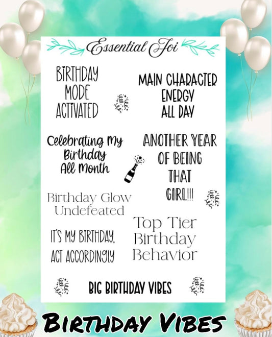 Birthday Vibes Sticker Sheet