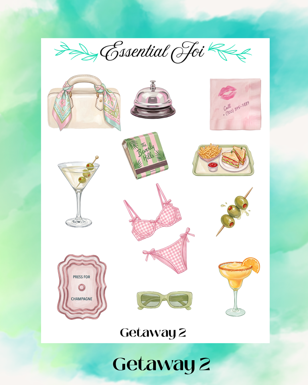 Getaway 2 Sticker Sheet