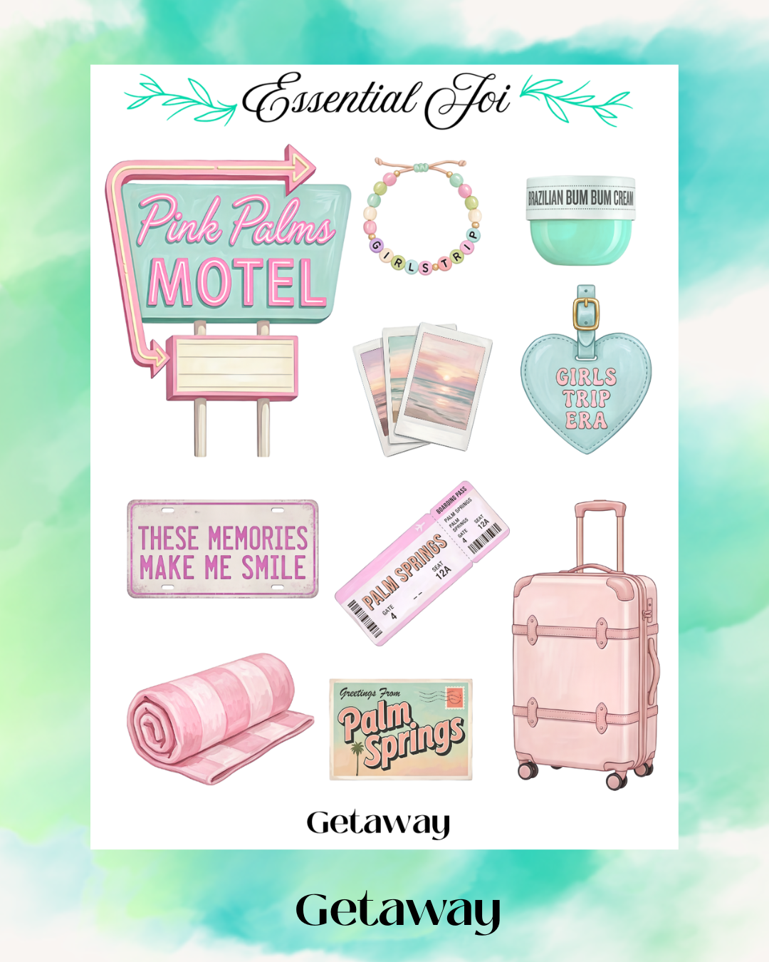 Getaway Sticker Sheet