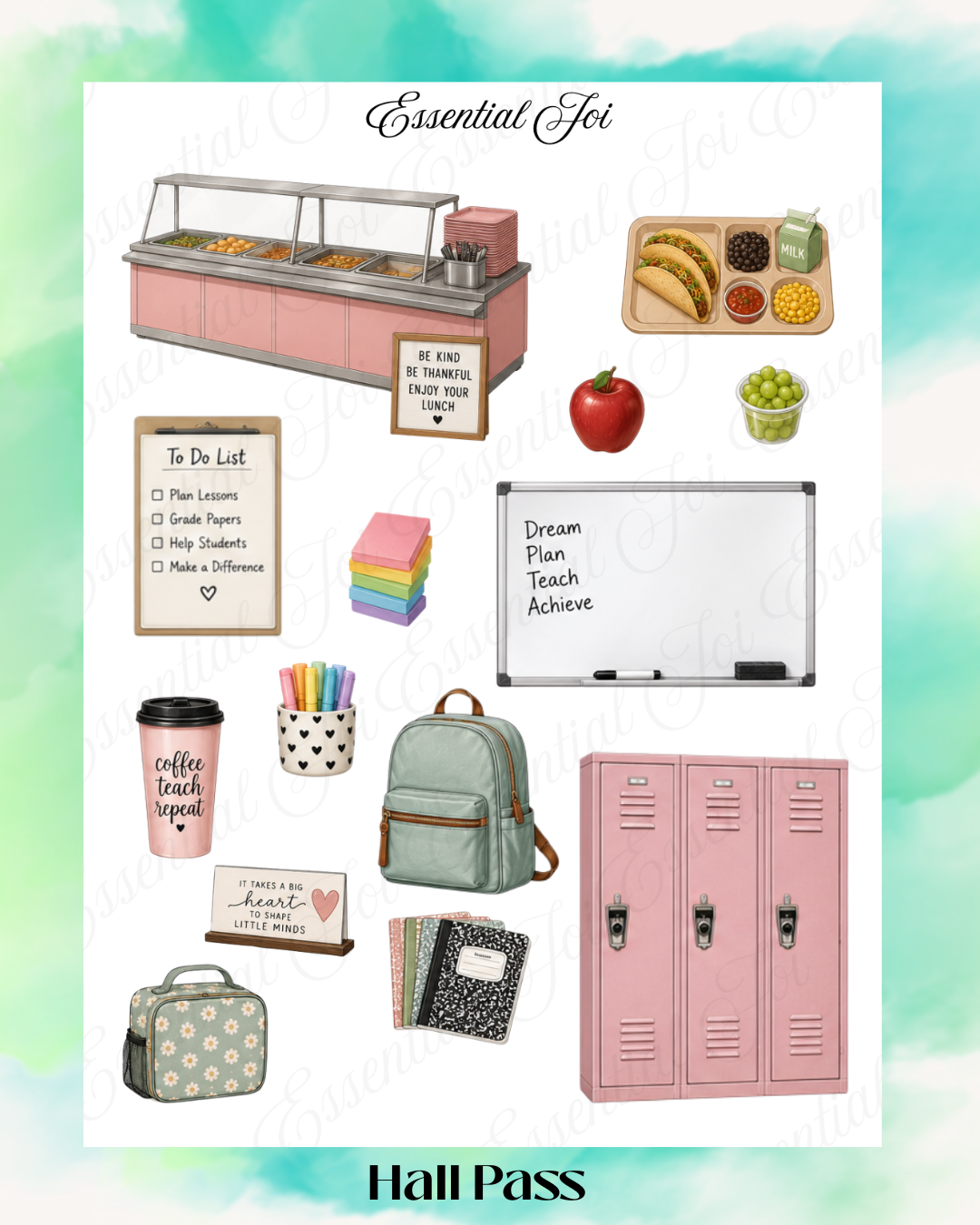 Hall Pass Sticker Sheet