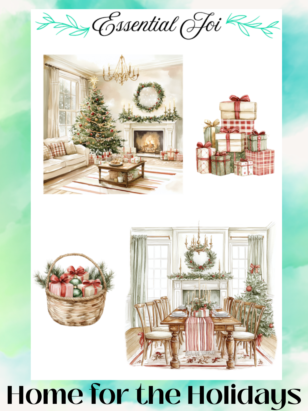 Home for the Holidays Sticker Sheet