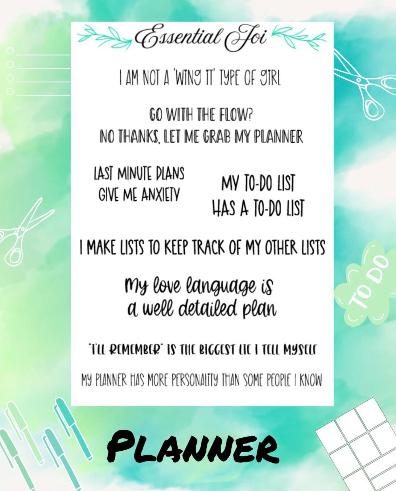 Planner Sticker Sheet