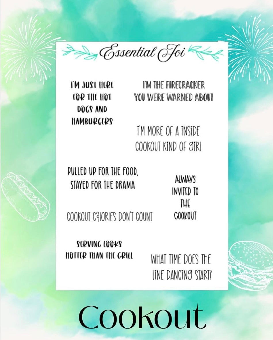 Cookout Sticker Sheet