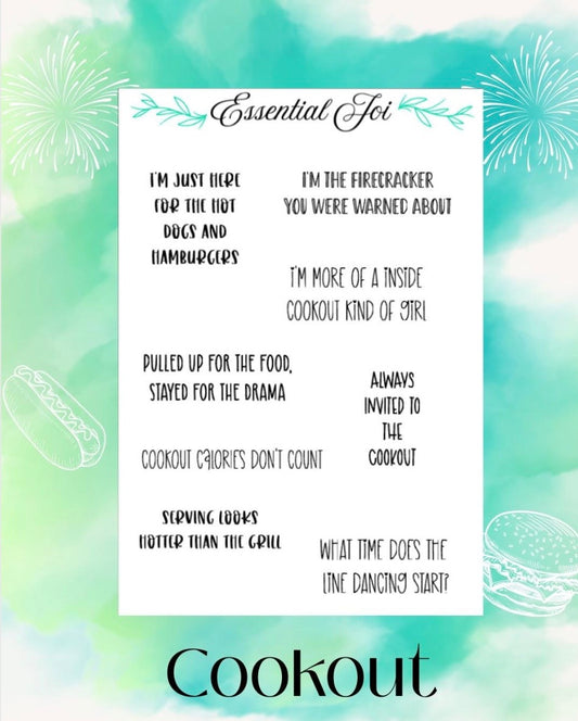 Cookout Sticker Sheet