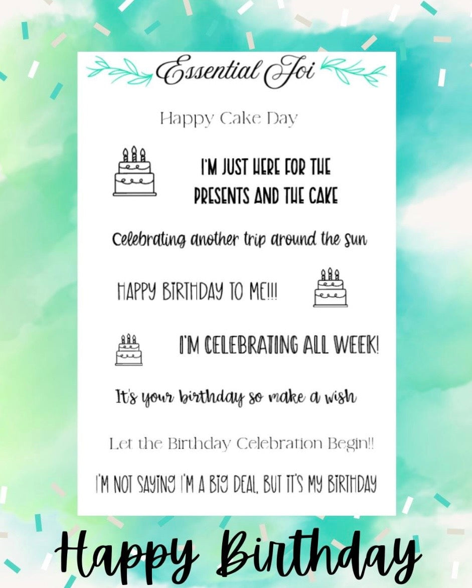 Happy Birthday Sticker Sheet