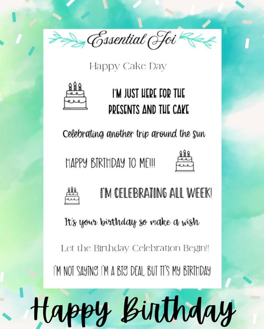 Happy Birthday Sticker Sheet