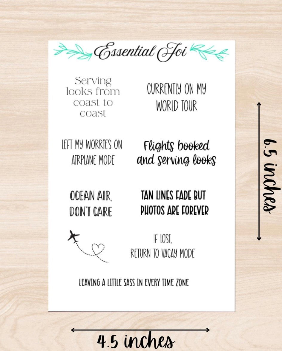 World Tour Sticker Sheet