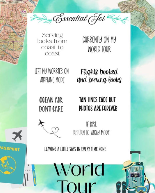 World Tour Sticker Sheet