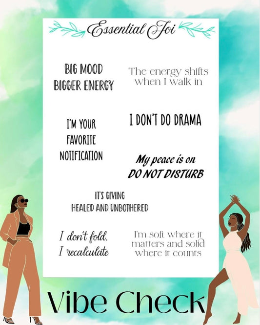 Vibe Check Sticker Sheet
