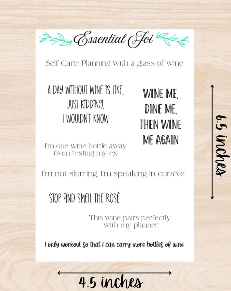 Wine Me Sticker Sheet