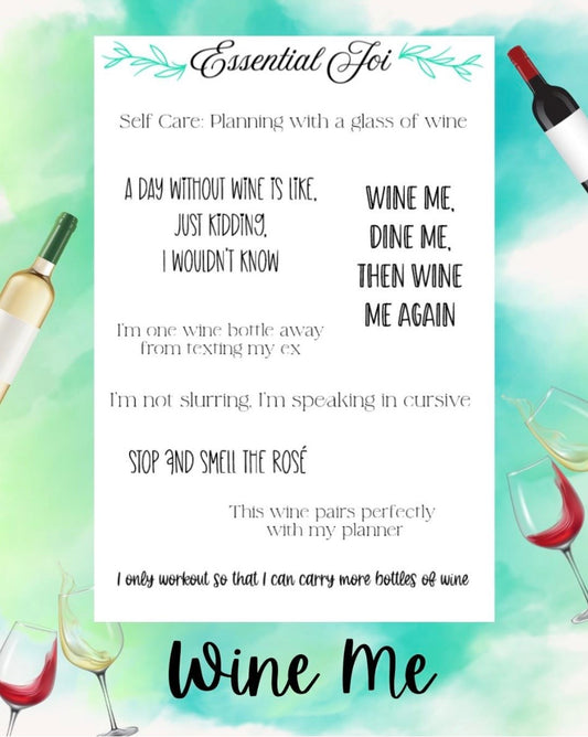 Wine Me Sticker Sheet