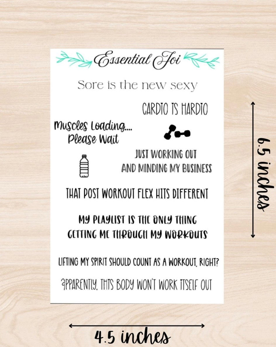 Working Out Sticker Sheet