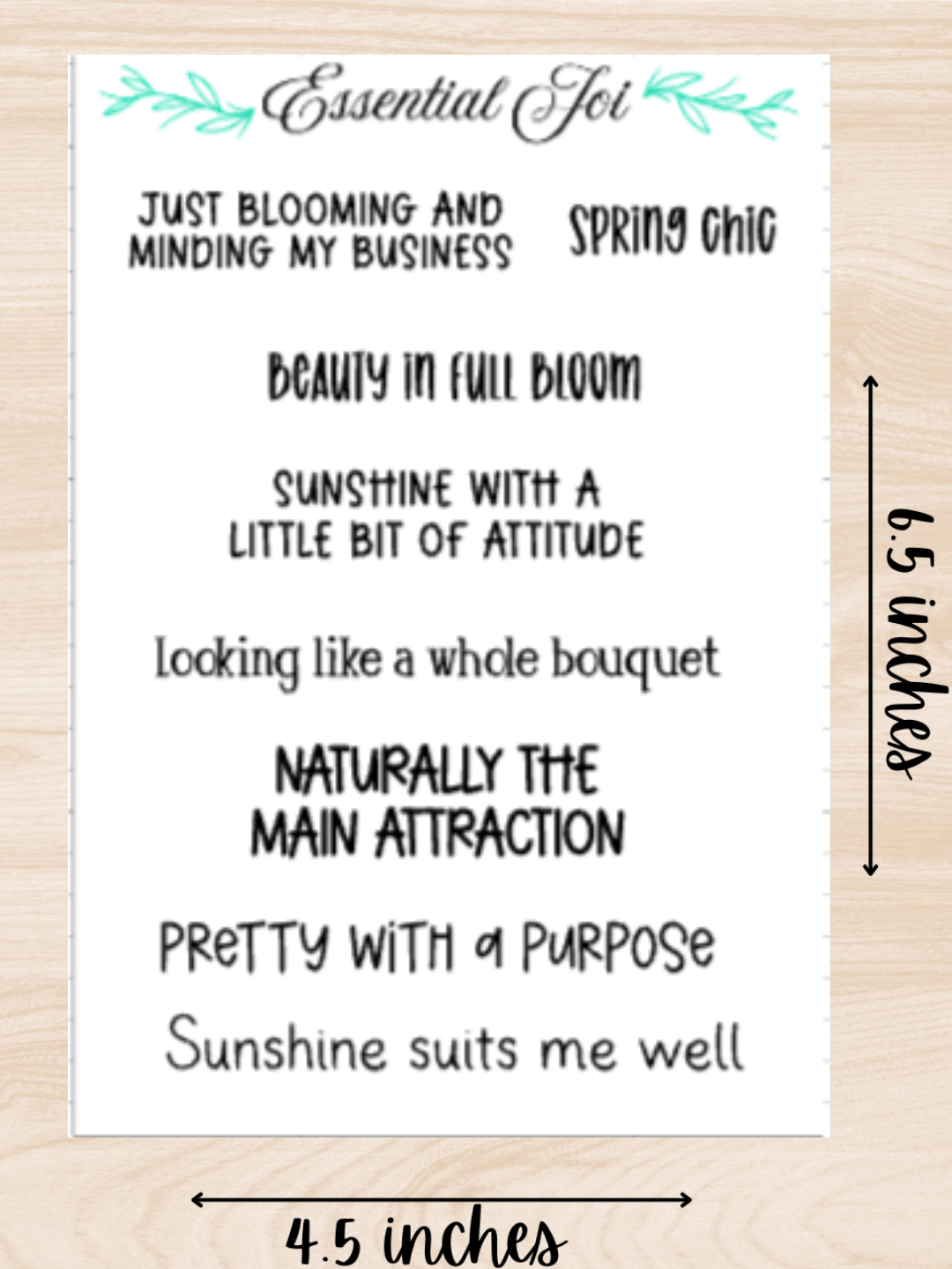 Sassy Spring Quote Sheet