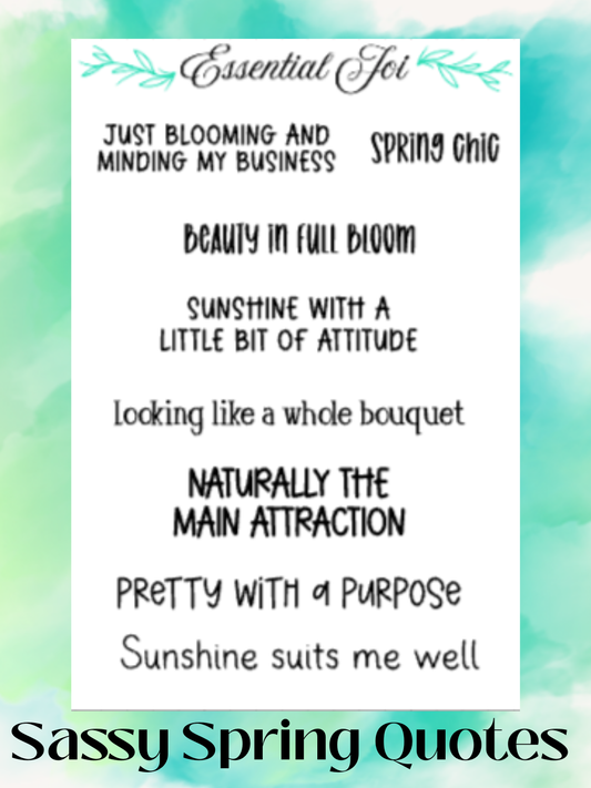 Sassy Spring Quote Sheet