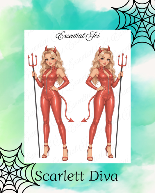 Scarlett Diva Doll Stickers