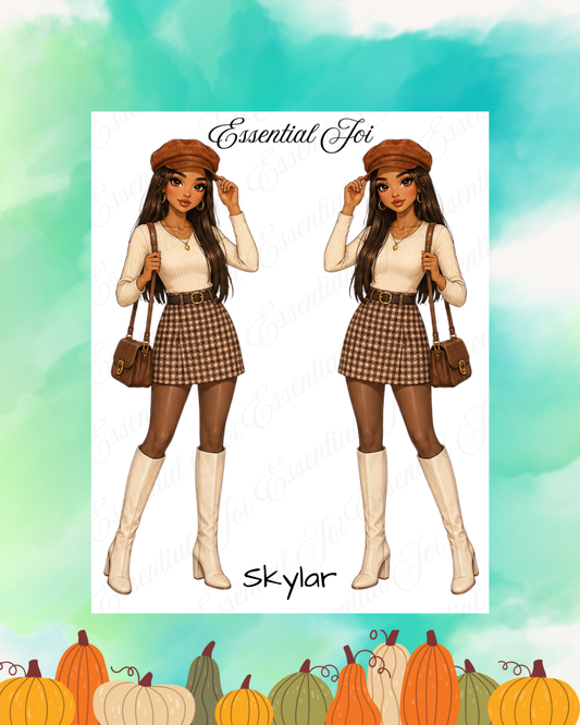 Skylar Doll Sticker