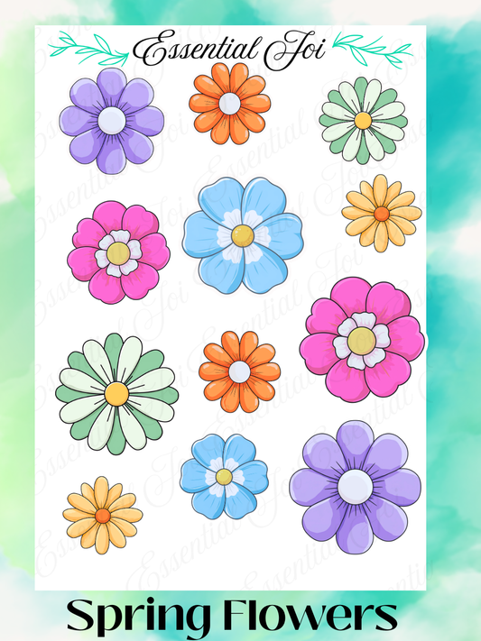 Spring Flowers Sticker Sheet