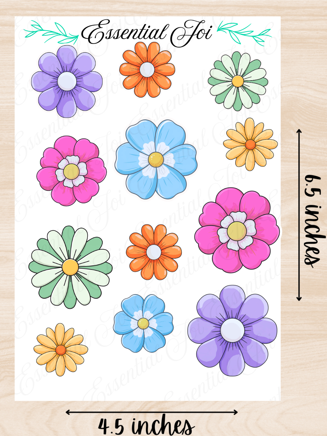Spring Flowers Sticker Sheet