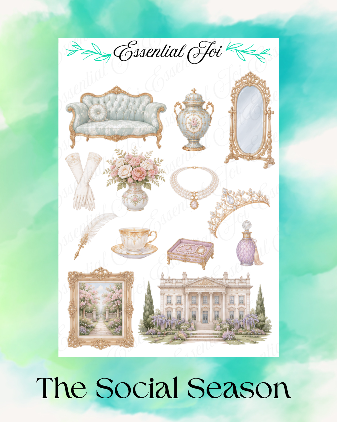 The Social Season Sticker Sheet