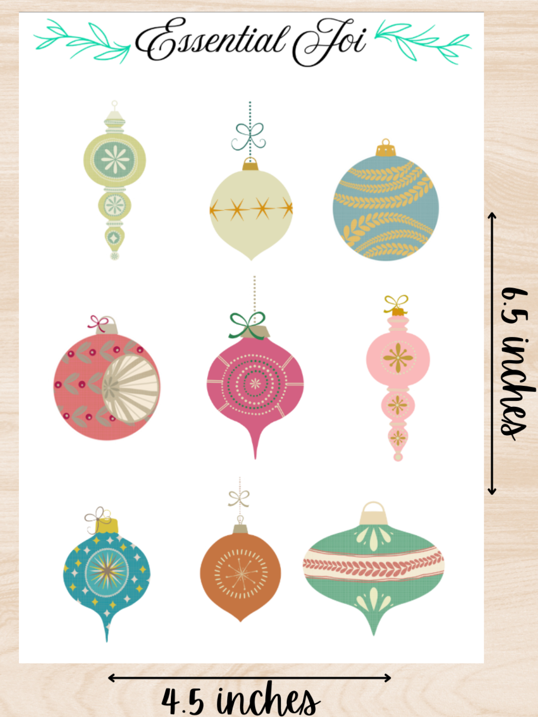 Vintage Noel Sticker Sheet